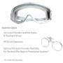 Uvex Stealth Safety Goggles with Clear Uvextreme Anti-Fog Lens, Gray Body & Fabric Headband (S3960CI)