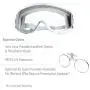 Uvex Stealth Safety Goggles with Clear Uvextreme Anti-Fog Lens, Gray Body & Fabric Headband (S3960CI)