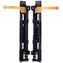 Side Rail with Ribbon Cable for Switch Joy Con, NS Metal JoyCon Rail Replacement Part (Left+Right)