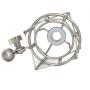 Weymic Wms-1 Silver Universal Microphone Shock Mount for B-Spark Mic, Atr2500,Metal Construction with Stand Arm Adapter
