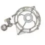 Weymic Wms-1 Silver Universal Microphone Shock Mount for B-Spark Mic, Atr2500,Metal Construction with Stand Arm Adapter Weymic Wms-1 Silver Universal Microphone Shock Mount for B-Spark Mic, Atr2500,Metal Construction with Stand Arm Adapter