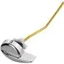 Jmkcoz Angle Fitting Side Mount Toilet Flush Lever Handle for TOTO Kohler Toilet Tank Universal Fit For Most Toilet, Toilet Repair Handle with Nut, Copper Lever