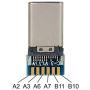 CY DIY 24pin USB 3.1 Type C USB-C Male Plug Connector SMT Type with PC Board