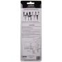 PF WaterWorks PF0907 Assembly Lavatory Pop-Up Drain Repair Kit-Threaded Adjustable Center Pivot Nuts (Universal, Moen, Pfister), 3 Sizes of Balls, Clip, Linkage, Pull Rod, (Plastic), Chrome