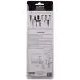 PF WaterWorks PF0907 Assembly Lavatory Pop-Up Drain Repair Kit-Threaded Adjustable Center Pivot Nuts (Universal, Moen, Pfister), 3 Sizes of Balls, Clip, Linkage, Pull Rod, (Plastic), Chrome