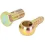 X AUTOHAUX 2 Sets 16mm Banjo Hose Barb Bolt Fittings Banjo Bolt Washer Bronze Tone Metal for Motorcycle Car X AUTOHAUX 2 Sets 16mm Banjo Hose Barb Bolt Fittings Banjo Bolt Washer Bronze Tone Metal for Motorcycle Car