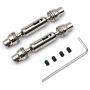 Alician 2pcs/Set HengLong WPL B1 B-1 B14 B-14 B24 B-24 C14 C-14 1/16 Military Truck RC Car Spare Parts Upgrade Metal Transmission Shaft