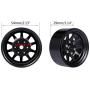 YU-NIYUT 2pcs/Set 1.9inch Metal Beadlock Wheel Rims Kit RC Car Spare Parts Accessories for 1/10 Hsp RC Crawler Buggy Car