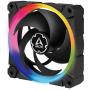 ARCTIC BioniX P120 A-RGB (Bundle 3 pc, incl. A-RGB Controller) - 120 mm Pressure-Optimised Fan with A-RGB, PWM, Cooler, Fluid Dynamic Bearing, 400-2300 RPM - Black (ACFAN00156A)