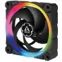 ARCTIC BioniX P120 A-RGB (Bundle 3 pc, incl. A-RGB Controller) - 120 mm Pressure-Optimised Fan with A-RGB, PWM, Cooler, Fluid Dynamic Bearing, 400-2300 RPM - Black (ACFAN00156A)