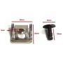 1/4 Turn Quick Release Engine Undertray Cover Metal Screws Bolts & Clips 6 Sets for most German Cars