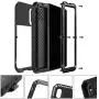 Simicoo Compatible with LG V60 ThinQ Metal Bumper Military Rugged Case with Screen Protector Silicone Full body Hybrid Solid Shockproof Heavy Duty Tough Back Cover Compatible with LG V60 ThinQ(Sliver)