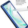 Feitenn Galaxy Note 10 Plus Case Metal, Note 10 Plus 5G Case Heavy Duty, Gorilla Glass Cover Armor Aluminum Bumper Military Shockproof Defender for Samsung Galaxy Note 10 Plus/Note 10+ 5G - Blue