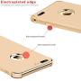 iPhone 8 Plus Case, Ultra Slim Flexible iPhone 8 Plus Matte Case, Styles 3 in 1 Electroplated Shockproof Luxury Cover Case for iPhone 8 Plus (Gold)