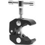 Super Clamp Camera Clamp w/ 1/4''-20 and 3/8''-16 Thread for Cameras, Lights, Umbrellas, Hooks, Shelves, Plate Glass, Cross Bars,Photo Accessories and More