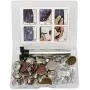 Jeans Buttons Kit Metal Tack Buttons with Install Tools Replacement Jean Buttons 30 Sets 17 mm for DIY Customize Jeans Jackets Pants Shirts Skirts Trousers Handbags Clothes and Garment