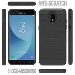 Ayoo:Galaxy J3 2018/Galaxy J3 Eclipse 2/J3 Orbit/J3 Achieve/Express Prime 3/J3 Prime 2/Amp Prime 3/J3 Emerge 2018/J3 Star/Express/J3 V 3rd Gen/J3 Aura/Sol 3/J3V Cases for Galaxy J3 2018-KC Black