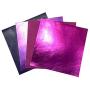 Purple Leather Skin Hide Sheets: 4 Purple Scrap Leather Pieces Leather Sheets for Craft 5x5 Inches / 12x12 Centimeters