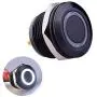 Ulincos Momentary Pushbutton Switch U19D1 1NO SPST Black Metal Shell with White LED Ring Suitable for 19mm 3/4'' Mounting Hole Pack with a Resistor (White) Ulincos Momentary Pushbutton Switch U19D1 1NO SPST Black Metal Shell with White LED Ring Suitable for 19mm 3/4'' Mounting Hole Pack with a Resistor (White)