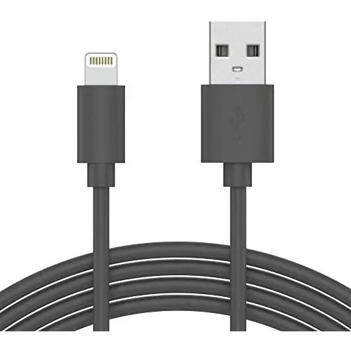 TalkWorks iPhone Charger Lightning Cable 10ft Long Heavy Duty Cord MFI Certified for Apple iPhone 12, 12 Pro/Max, 12 Mini, 11, 11 Pro/Max, XR, XS/Max, X, 8, 7, 6, 5, SE, iPad - Grey