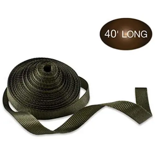 DC Cargo Mall 3/4'' x 40 SmartStake Tree Tie-Down Staking Strap Material | Loose Polyester Webbing to Guy and Stake Trees | DIY Landscaping - Custom Length TieDown Ribbon Straps