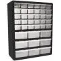 Homak 39-Drawer Parts Organizer, Black, HA01039001 Homak 39-Drawer Parts Organizer, Black, HA01039001