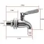 Beverage Dispenser Replacement Spigot,Oak Leaf Stainless Steel Spigot Polished Finished, Dispenser Replacement Faucet