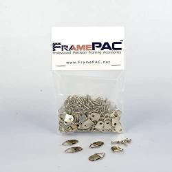 FramePac Small Triangle Picture Hangers - with Screws - for Picture Frames and Mirrors - Used by Framing Professionals (500 Pack)