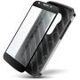Evocel Moto E5 Play / E5 Cruise Case, [Explorer Series Pro] Premium Full Body Case with Glass Screen Protector, Belt Clip, Metal Kickstand for Motorola Moto E5 Cruise/Moto E5 Play, Silver
