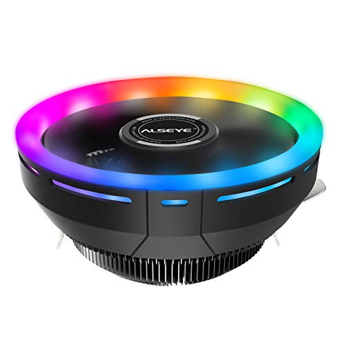 ALSEYE CPU Cooler, RGB Fan Socket Hydraulic Bearing Computer CPU Cooling Fan for Intel AMD ALSEYE CPU Cooler, RGB Fan Socket Hydraulic Bearing Computer CPU Cooling Fan for Intel AMD