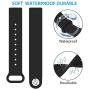 Recoppa Waterproof Bands Compatible with Fitbit Inspire HR/Fitbit Inspire/Fitbit Ace 2 Wristbands Soft Sports Straps for Women Men, Small, Large