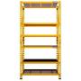DEWALT 4-Foot Tall, 3 Shelf Steel Wire Deck Industrial Storage Rack, Adjustable for Custom Workshop/Garage Storage Solutions, Total Capacity: 4,500 lbs.