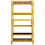 DEWALT 4-Foot Tall, 3 Shelf Steel Wire Deck Industrial Storage Rack, Adjustable for Custom Workshop/Garage Storage Solutions, Total Capacity: 4,500 lbs.