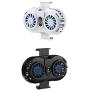 Phone Radiator Gaming Phone Cooling Fan Holder Heat Sink Adjustable Portable for 4-6.5 Inches Phones White