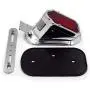 HTTMT XH3118B-A- Motorcycle Chrome Red Metal Tombstone Brake Tail Light Signal Compatible with Motorcycle Bike HTTMT XH3118B-A- Motorcycle Chrome Red Metal Tombstone Brake Tail Light Signal Compatible with Motorcycle Bike