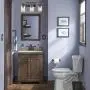 CLAXY Glass Mason Jar Wall Sconces Faux Distressed Metal 3 Light Bath Vanity Lights CLAXY Glass Mason Jar Wall Sconces Faux Distressed Metal 3 Light Bath Vanity Lights