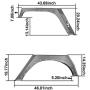 Hooke Road Armor Style Fender Flares + Front Inner Fender Liners Kit Compatible with Jeep Wrangler JK & Unlimited 2007-2018 2/4 Doors