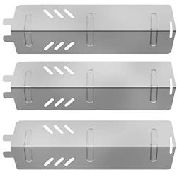 SH1561(3-Pack) Stainless Steel Heat Plate, Burner Cover, Flavorizer Bar Replacement for Gas Grill Model Backyard Uniflame Gas Grill BBQ Heat Shield Parts 13 1/16 X 3 5/8 Inch