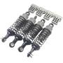 lahomia 4pcs Aluminum Shock Absorber with Shock Tower Fit for WPL C14 C-24 1/16 RC Car Truck Upgrade Parts - Titanium