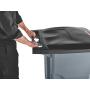 Rubbermaid Commercial Products BRUTE Rollout Heavy-Duty Wheeled Trash/Garbage Can - 32 Gallon - Gray