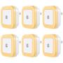 Vont LED Night Light Plug-in, (6 Pack) Smart Dusk to Dawn Sensor, Automatic Night Lights, Suitable for Bedroom, Bathroom, Toilet,Stairs,Kitchen,Hallway,Kids,Adults,Compact Nightlight, Warm White