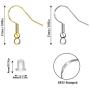 100 Pair 925 Silver Hypoallergenic Earring Hooks, Earring Making Supplies Kit with Ear Wires Fish Hooks and Clear Rubber Earring Backs for DIY Jewelry Making