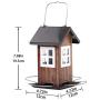 Kingsyard Colorful Bird Feeders House for Outside Hanging Weatherproof Carden Country Backyard Bird House Small Metal 0.8lb Bird Seed Capacity for Finch Cardinal NOT Squirrel Proof, Easy Cleaning