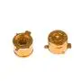 Metal Buttons for DualShock 4, Aluminum Metal Thumbsticks Analog Grip & Bullet Buttons & D-pad for PS4 Controller (Gold) Metal Buttons for DualShock 4, Aluminum Metal Thumbsticks Analog Grip & Bullet Buttons & D-pad for PS4 Controller (Gold)