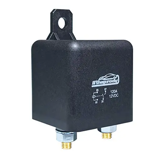 IRHAPSODY 12 V DC 120 Amp 4 Pin Heavy Duty Relay/Split Charge Relay Switch, 4 Terminal Relay