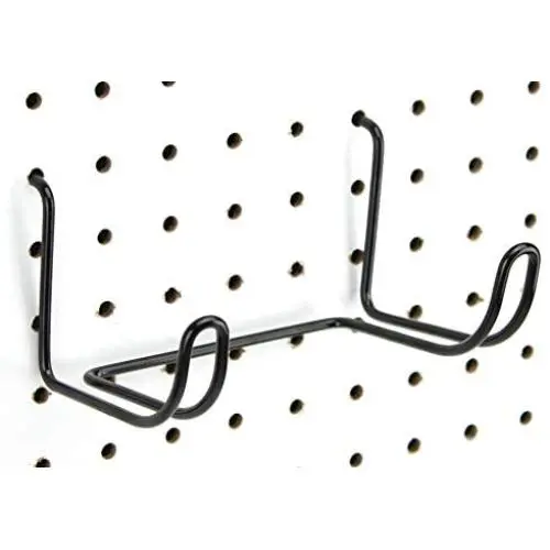Pegboard Drill Holder - Black, Steel - Hooks to Any Peg Board - Pegboard Organization Accessory - Add to Pegboard in Your Tool Shed, Garage, or Workbench Pegboard Drill Holder - Black, Steel - Hooks to Any Peg Board - Pegboard Organization Accessory - Add to Pegboard in Your Tool Shed, Garage, or Workbench