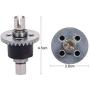 JVSISM 2Pcs Metal Differential Gear 144001-1309 for WLtoys 144001 1/14 4WD RC Car Spare Part