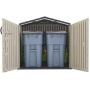 Rubbermaid Slide-Lid Resin Weather Resisrant Outdoor Garden Storage Shed, Roughneck