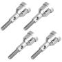 Dilwe RC Car Wheel Axle, 4pcs Metal Wheel Axle Shaft Accessory Parts for WLtoys 1/18 Model Car