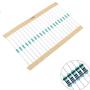 Resistance kit,1280 Pieces 64 Values Metal Film Resistor Accessory kit 1/4W 1 Ohm-10M Ohm Metal Film Resistors Assortment